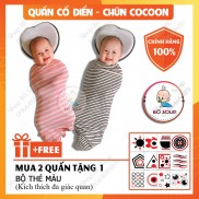[MẪU MỚI] Quấn Chũn Cocoon Giúp Bé Ngủ Sâu Giấc Không Giật Mình Shop Bố Soup